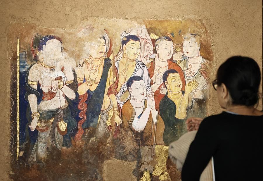 ปารีสจัดนิทรรศการ 'จิตรกรรมฝาผนัง' จากเส้นทางสายไหมโบราณ