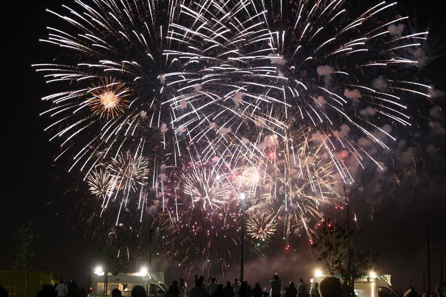 พลุดอกไม้ไฟสว่างไสว ฉลองวันชาติซาอุดีอาระเบีย