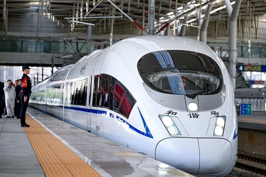 หนิงเซี่ยเปิด 'ทางรถไฟความเร็วสูง' ช่วงอิ๋นชวน-สือจุ่ยซาน