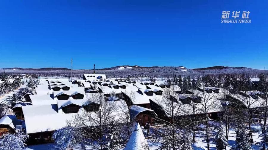 ท่อง 'เมืองเกินเหอ' สัมผัสอากาศหนาวสุดขั้วในมองโกเลียใน