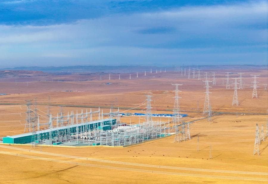 มองโกเลียในเปิดโครงการ 'ไฟฟ้าแรงสูงพิเศษ' หนุนใช้พลังงานสะอาด