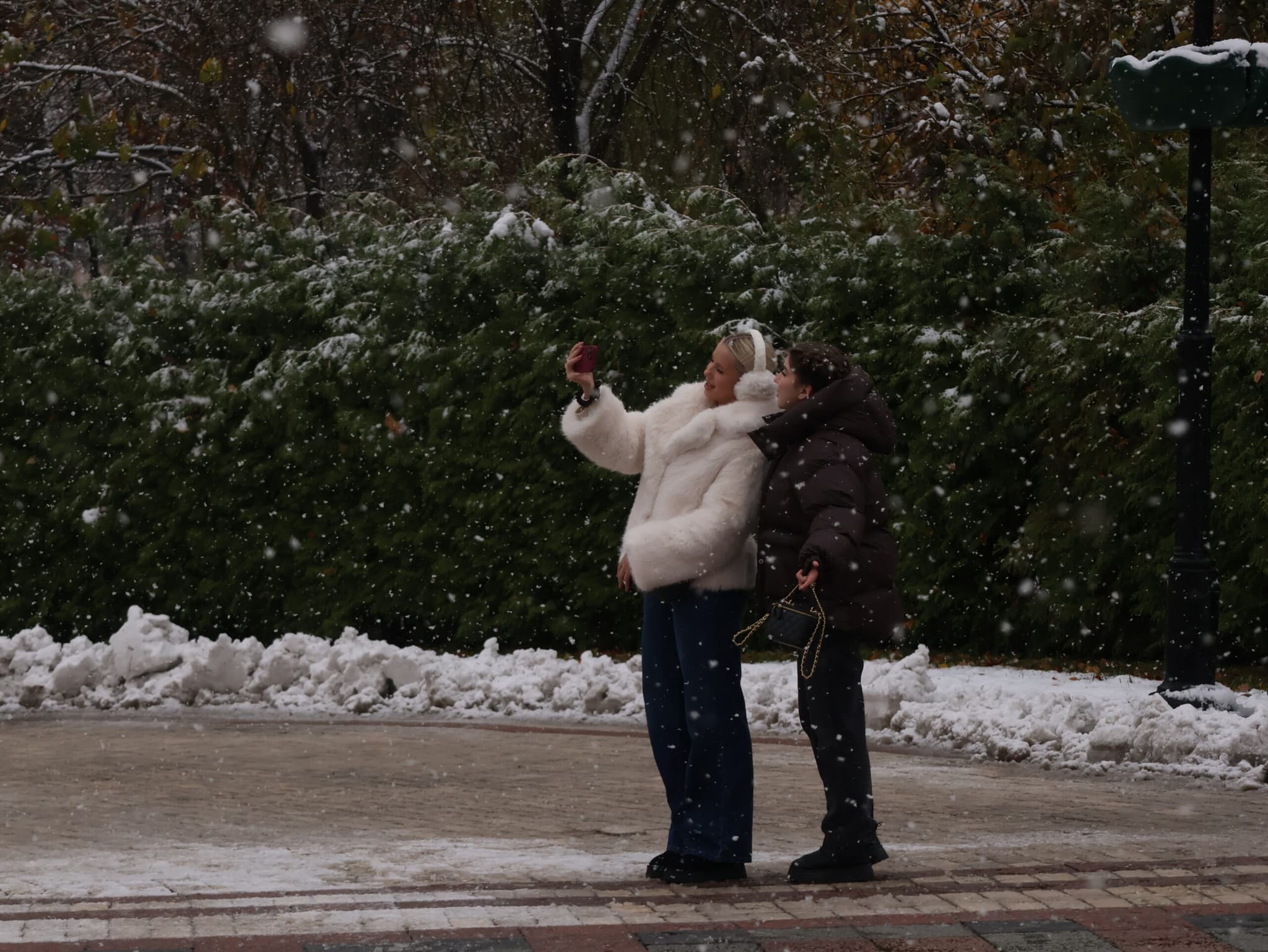 กรุงเคียฟ' ของยูเครนยามหิมะโปรย