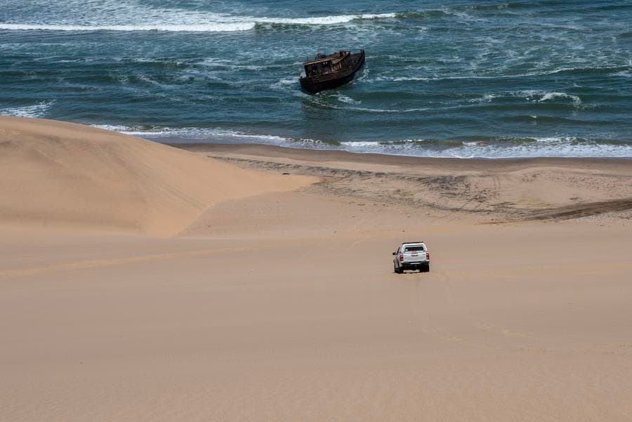 ทิวทัศน์ซากเรืออับปาง 'อุทยานแห่งชาติ' นามิเบีย