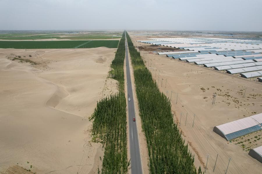 สำเร็จ! จีนล้อมรอบ 'ทะเลทราย' ใหญ่สุดด้วย 'แถบสีเขียว' เต็มรูปแบบ