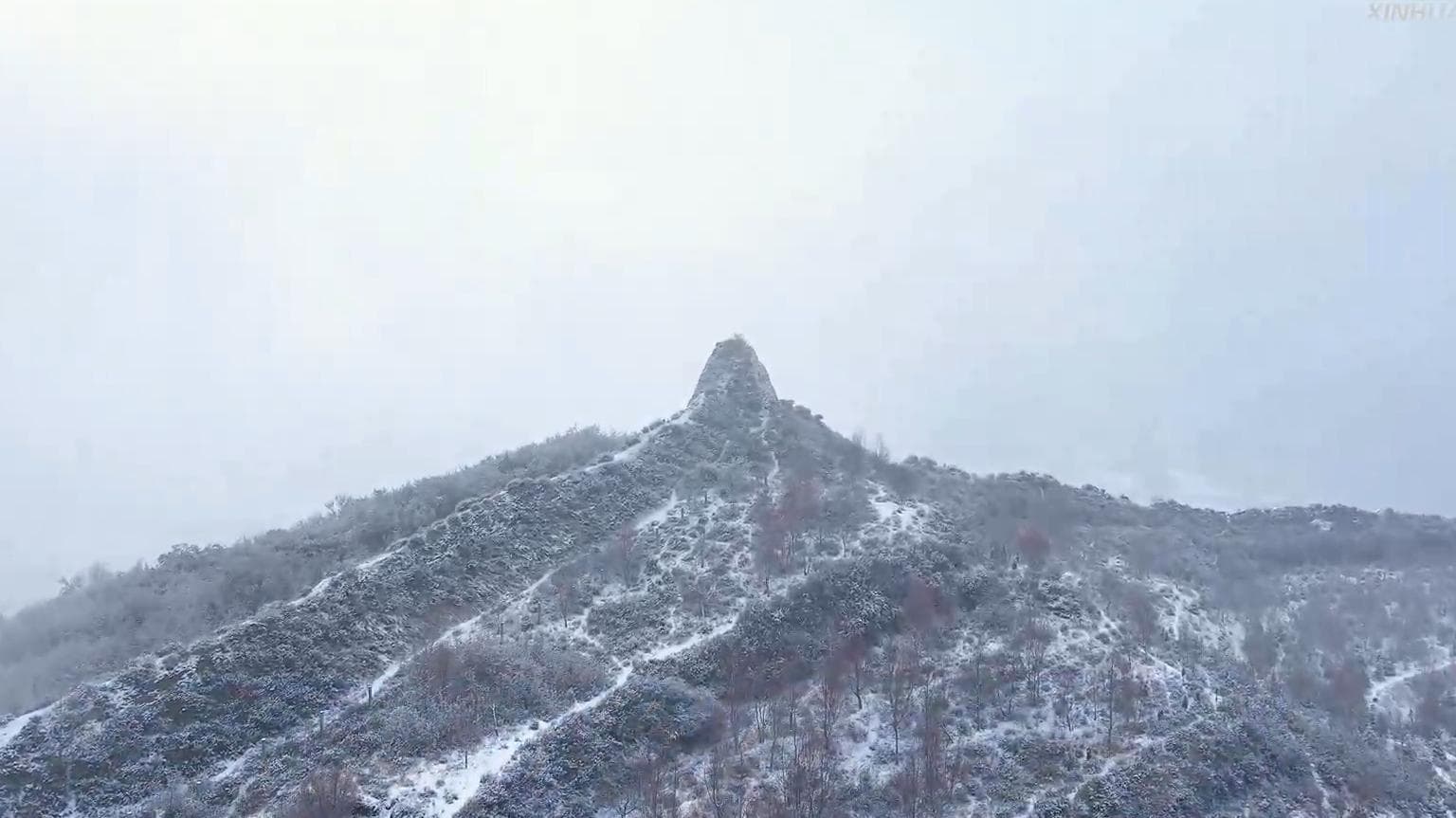 หิมะขาวห่ม 'กำแพงเมืองจีน' ยุคราชวงศ์หมิงในชิงไห่