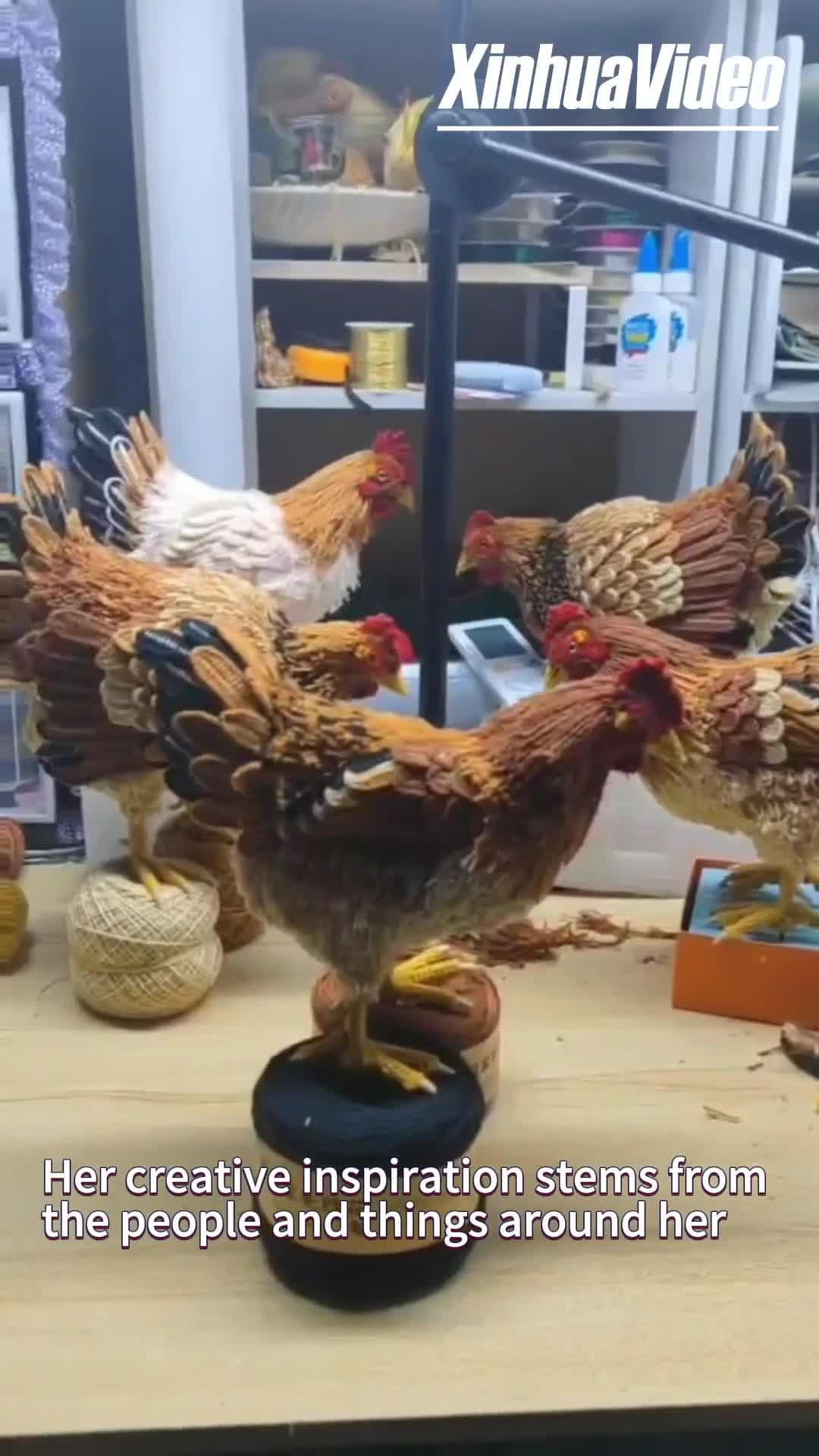 ยลผลงาน 'ถักไหมพรม' สุดสร้างสรรค์ ฝีมือศิลปินชาวจีน