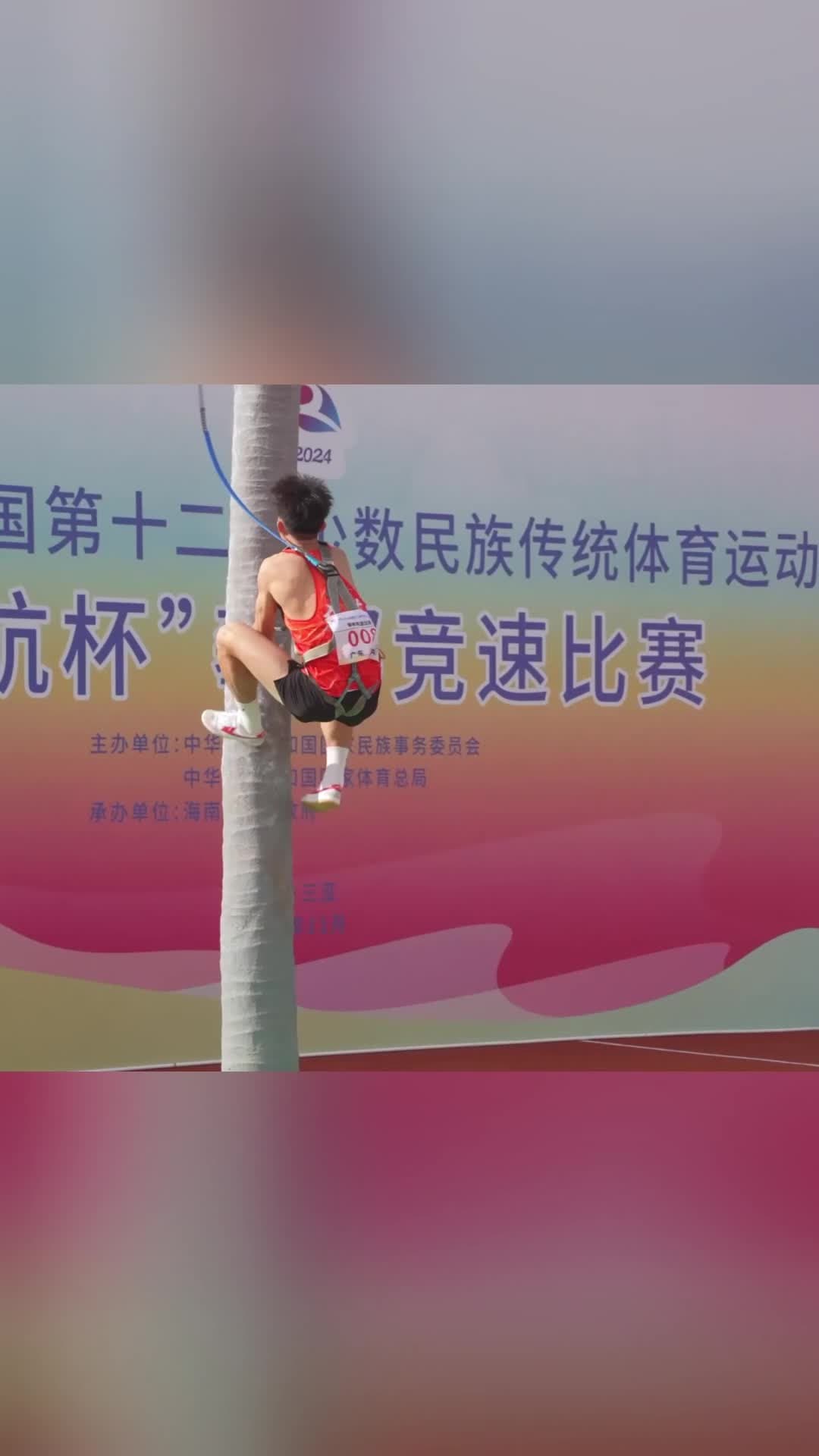 งานแข่ง 'ปีนต้นมะพร้าว' ประชันความไวในไหหลำ