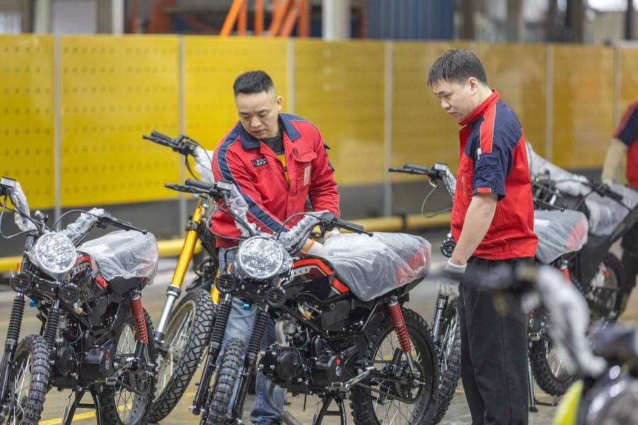 รถมอเตอร์ไซค์จากฉงชิ่ง ส่งออกตีตลาดลาตินอเมริกา