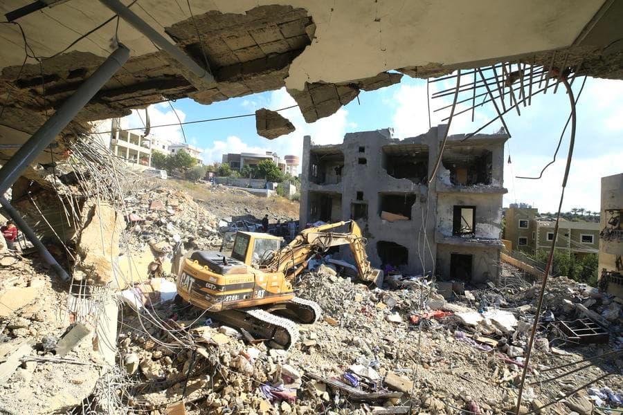 ซากความเสียหายใน 'เลบานอน' หลังอิสราเอลโจมตีทางอากาศ