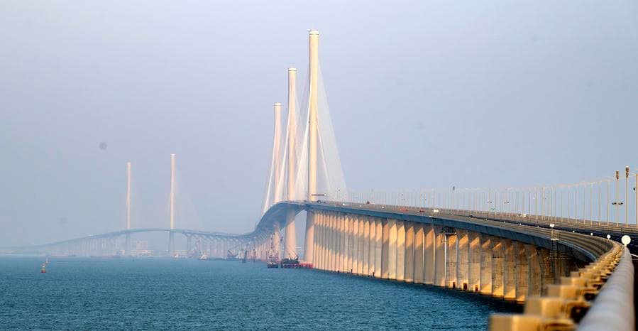 จีนเตรียมเปิด 'สะพานข้ามทะเลหวงเหมา' ยาว 31 กม. ในกวางตุ้ง