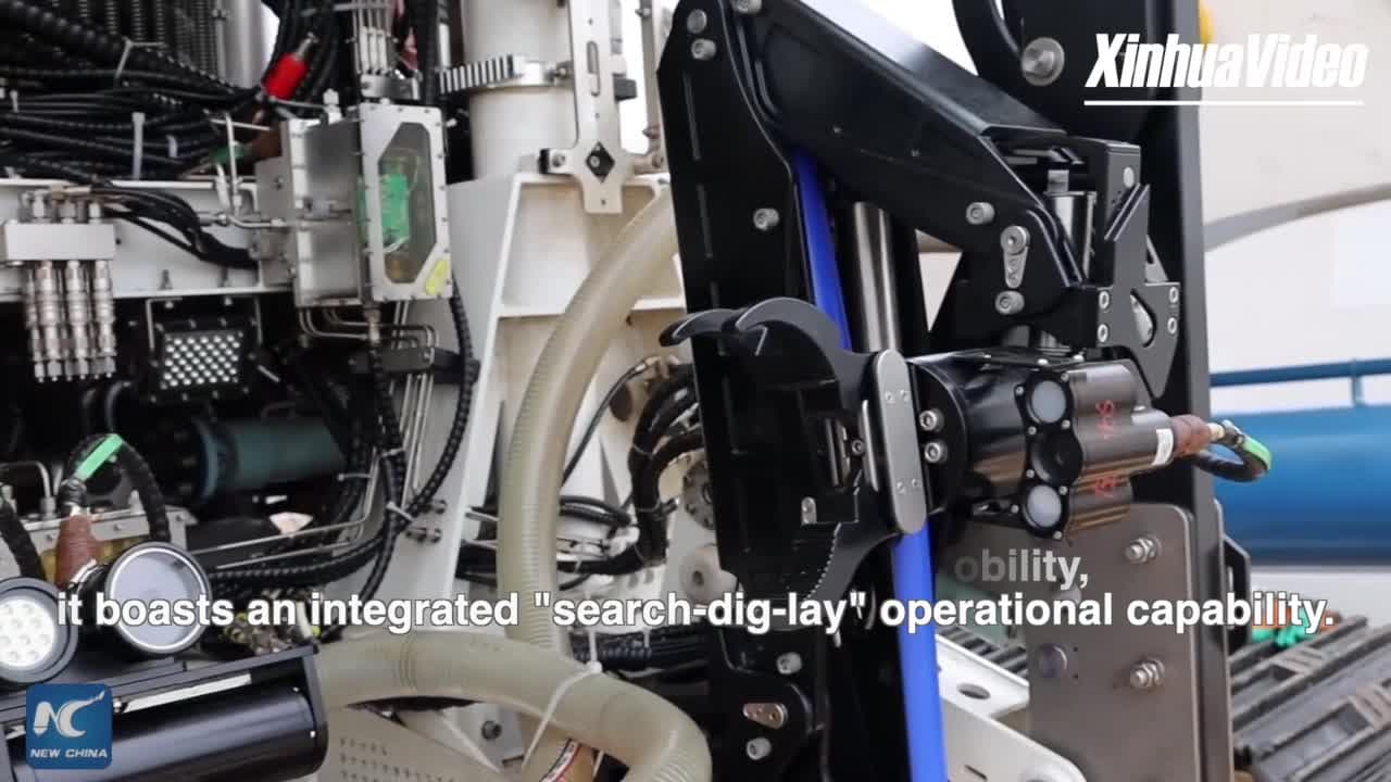 รุ่นแรก! จีนทดสอบ 'หุ่นยนต์ใต้น้ำ' วางสายเคเบิลยาว 1 กม.เสร็จใน 1 ชม.