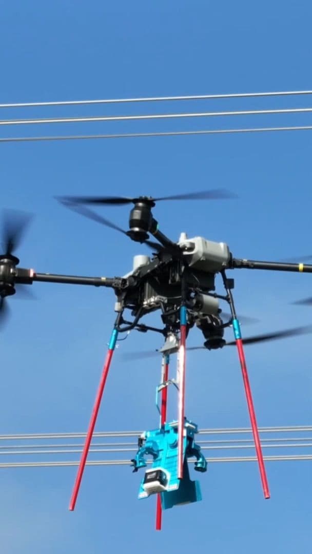 เสฉวนใช้ 'หุ่นยนต์ขจัดน้ำแข็ง' บำรุงสายไฟฟ้า ช่วยจ่ายไฟราบรื่น