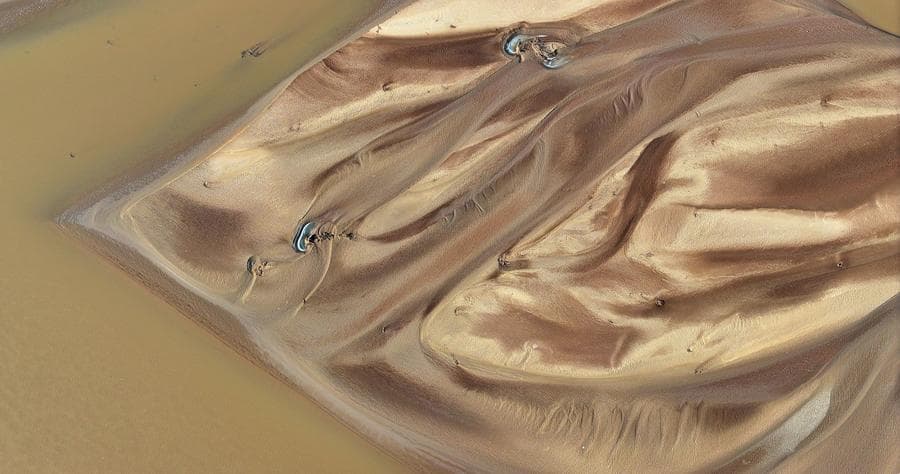 ลวดลายธรรมชาติสร้าง สันดอน 'แม่น้ำเหลือง' ในหนิงเซี่ย