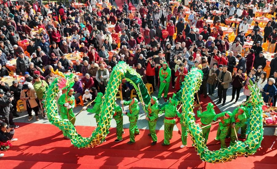 ประเพณี 'ต้อนรับปีใหม่' ของชาวชนบทในเจ้อเจียง