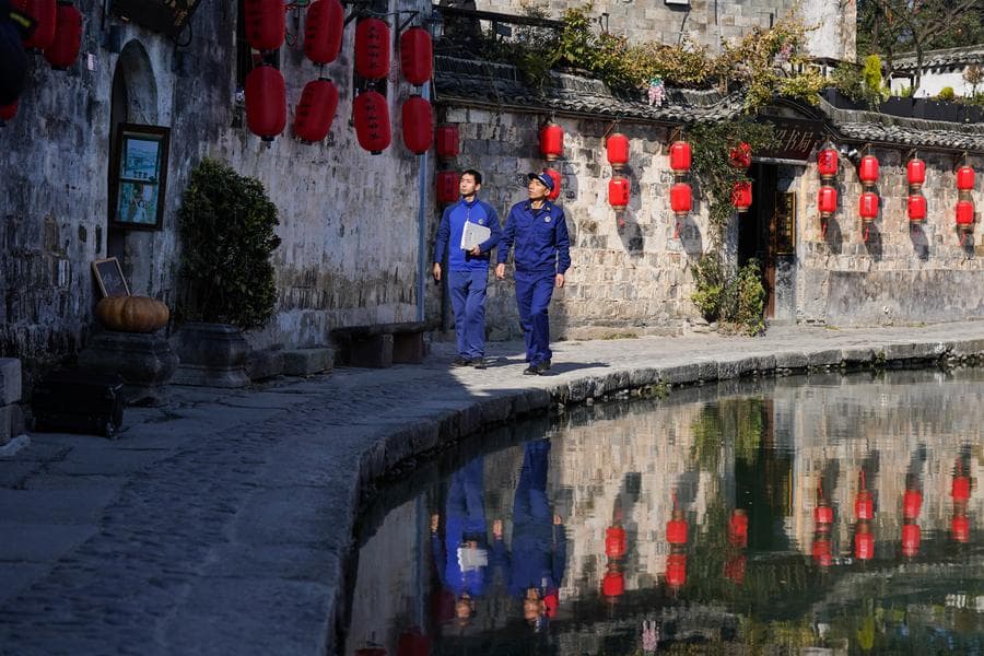 สองหมู่บ้าน 'ซีตี้-หงชุน' ชื่อดังแห่งอันฮุย