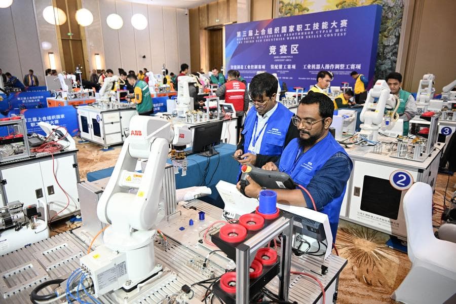 ส่องการแข่งขัน 'ทักษะแรงงาน SCO' ครั้งที่ 3 ในชิงเต่า