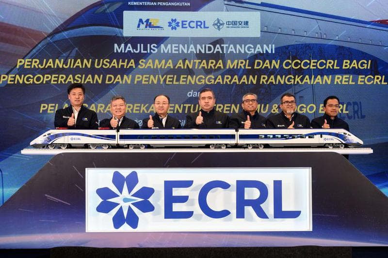 จีน-มาเลเซีย เซ็นดีลตั้งบริษัทบริหารโครงการทางรถไฟ ECRL