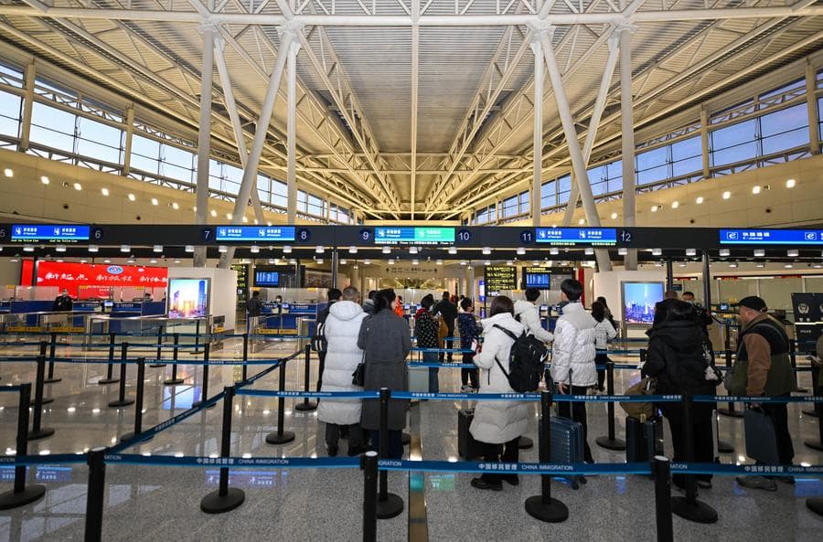 สนามบินเทียนจินเปิด 'พื้นที่รับรองผดส.ระหว่างประเทศ' ส่วนใหม่