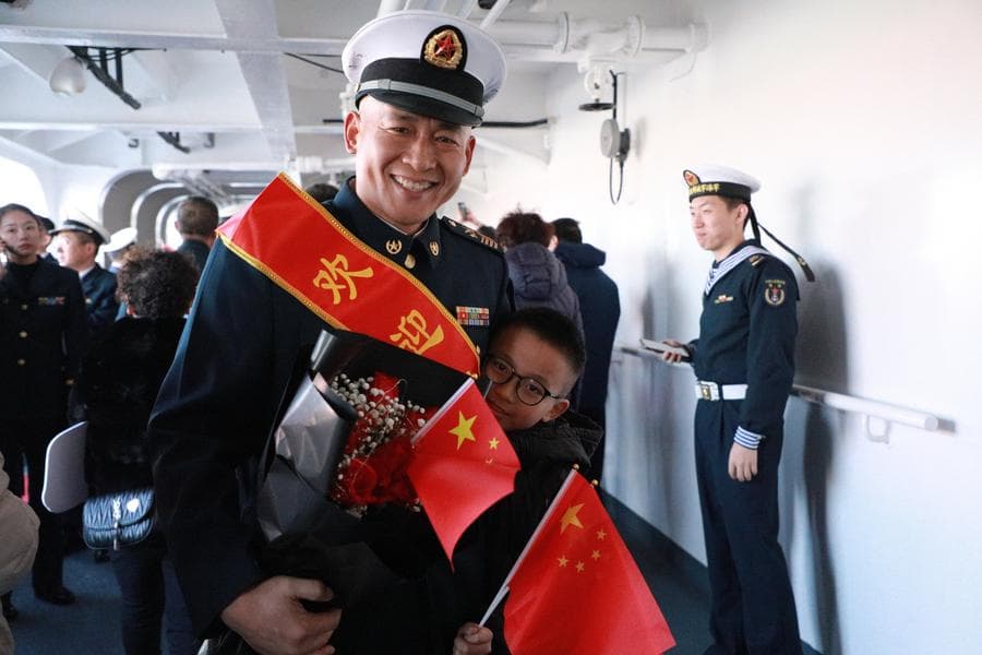 เรือพยาบาล' หวนเทียบท่าในจีนแล้ว หลังเสร็จสิ้นภารกิจ