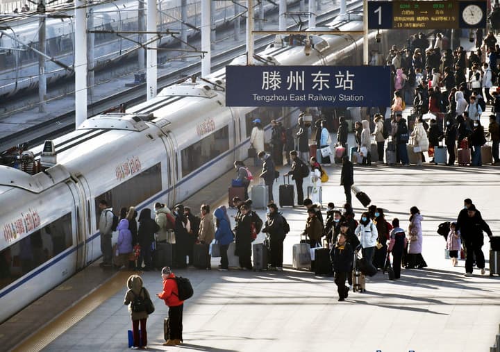 อดโดยสารรถไฟจีน ช่วงชุนอวิ้น สูงเกิน 400 ล้านครั้งแล้ว