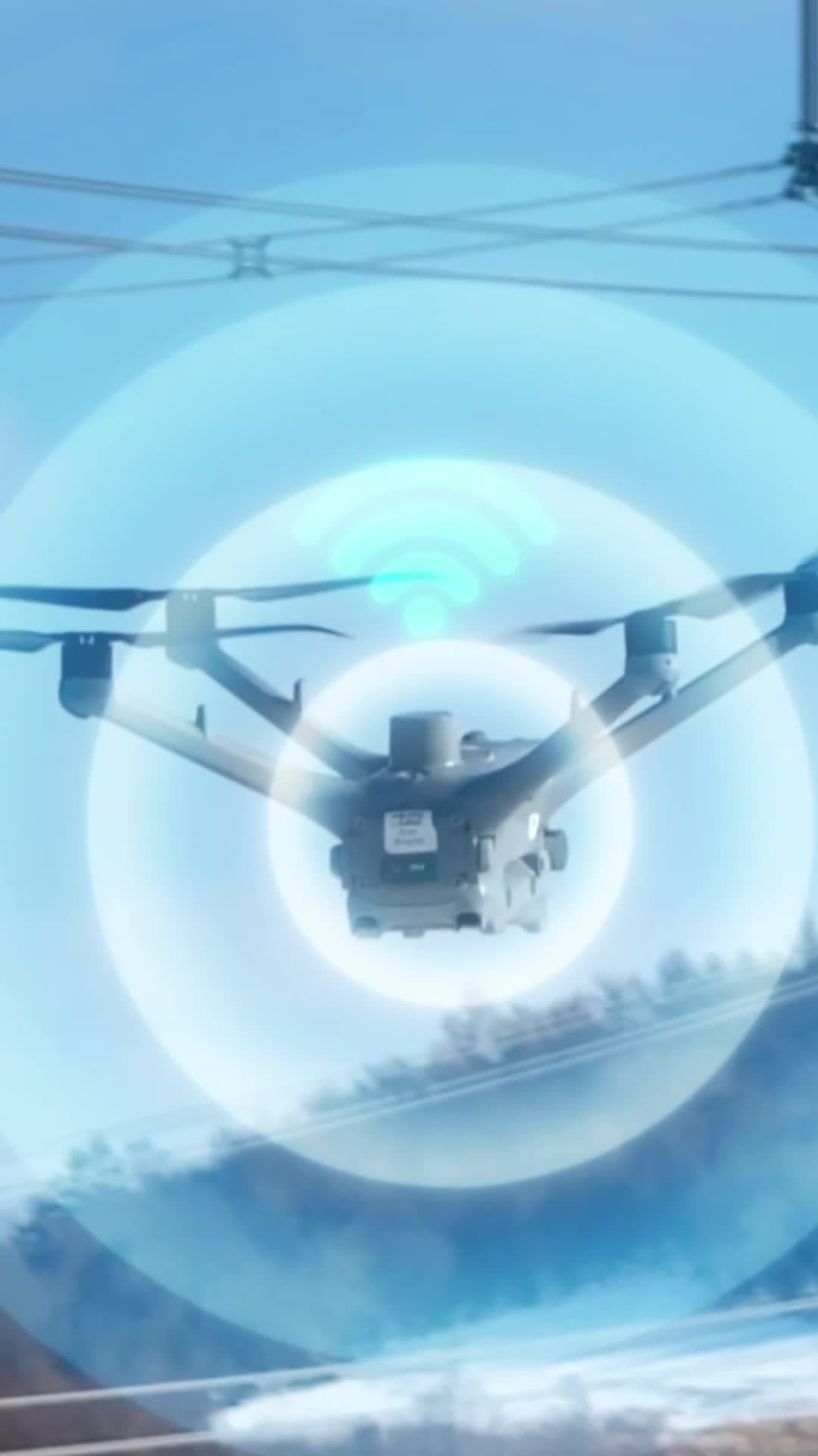 โดรนรีเลย์ขนาดพกพา ช่วยงานตรวจสอบไฟฟ้าในจี๋หลิน