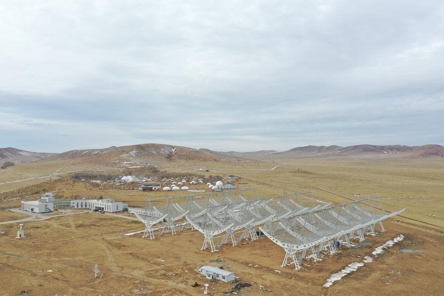 สถานีสังเกตการณ์หมิงอันถู' กลางทุ่งในมองโกเลียใน