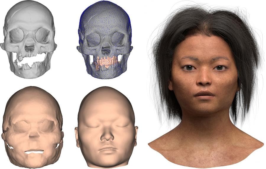 นักวิทย์จีนโชว์เทคโนโลยีสุดล้ำ สร้างหน้า 'มนุษย์โบราณ' อายุ 16,000 ปี