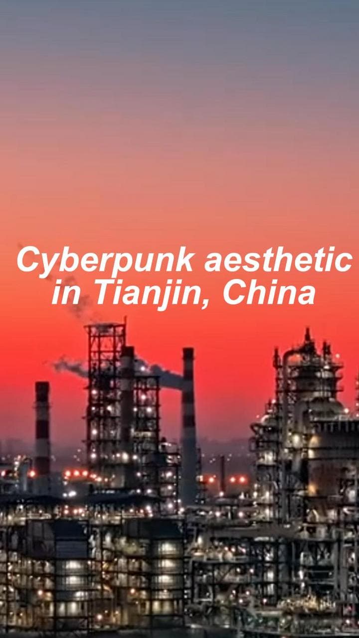 บินโดรนโฉบชม 'โรงงานเคมี' ยามค่ำคืนในเทียนจิน