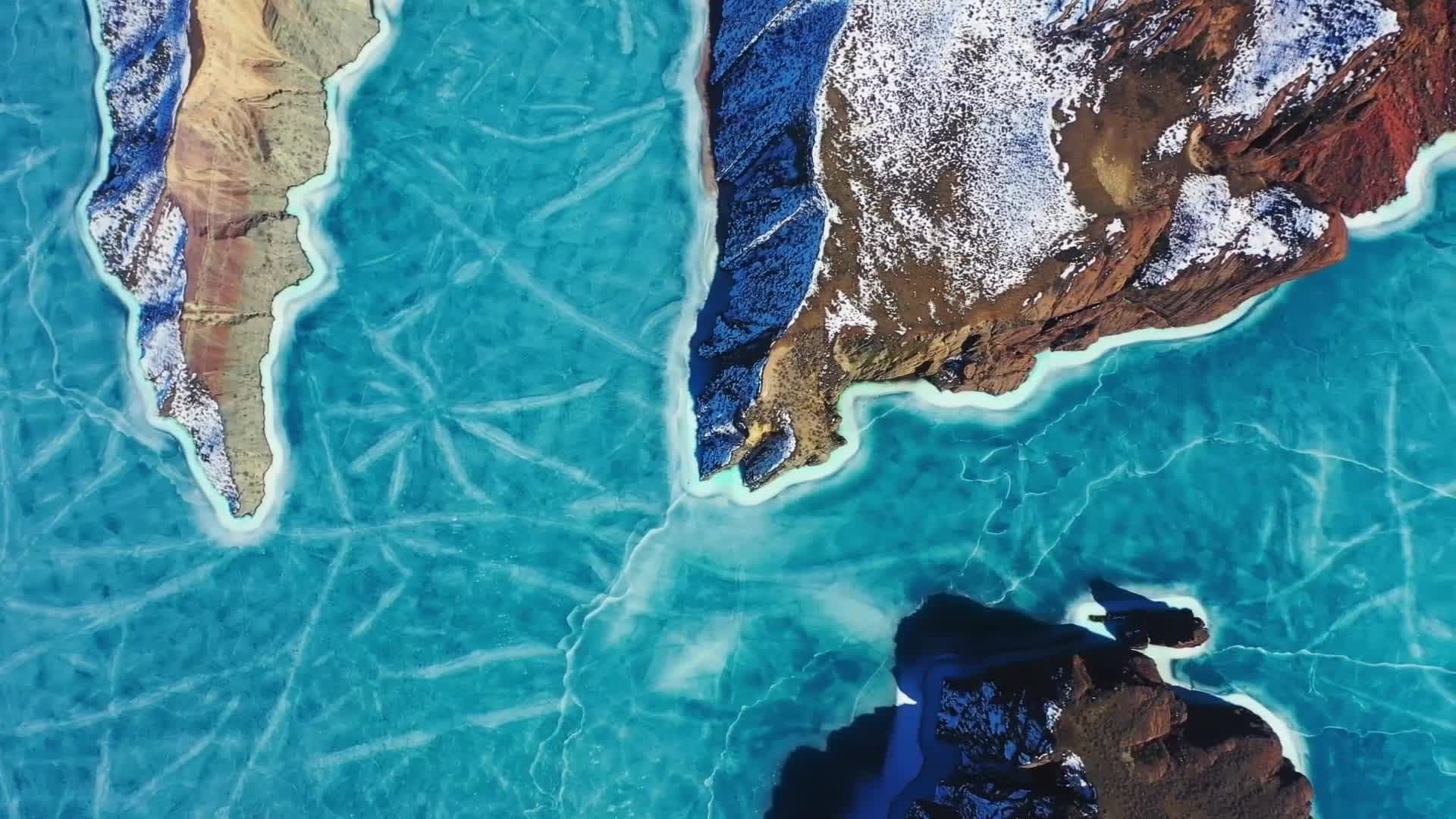 สีสัน 'ทะเลสาบเขิ่นซือหว่าเท่อ' ในซินเจียง งดงามราวภาพวาด