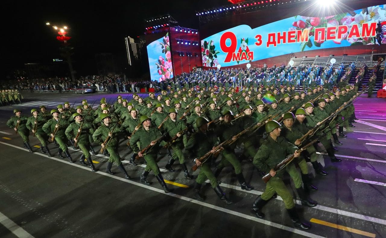 เบลารุส' ซ้อมเดินสวนสนามฉลอง 'วันแห่งชัยชนะ