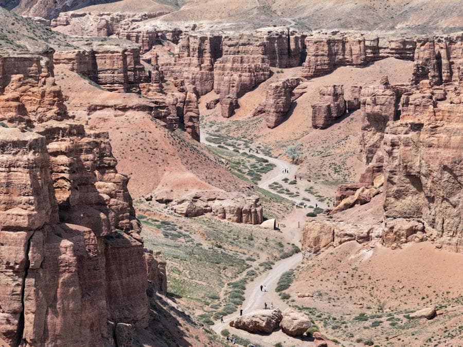 โกรกธาร 'ชารีน' สวยแปลกตาในคาซัคสถาน