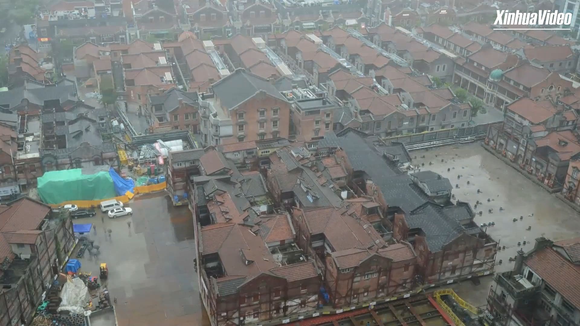 เซี่ยงไฮ้ใช้หุ่นยนต์ช่วยย้าย 'หมู่อาคารโบราณ' หนัก 7,500 ตัน เสร็จใน 20 วัน