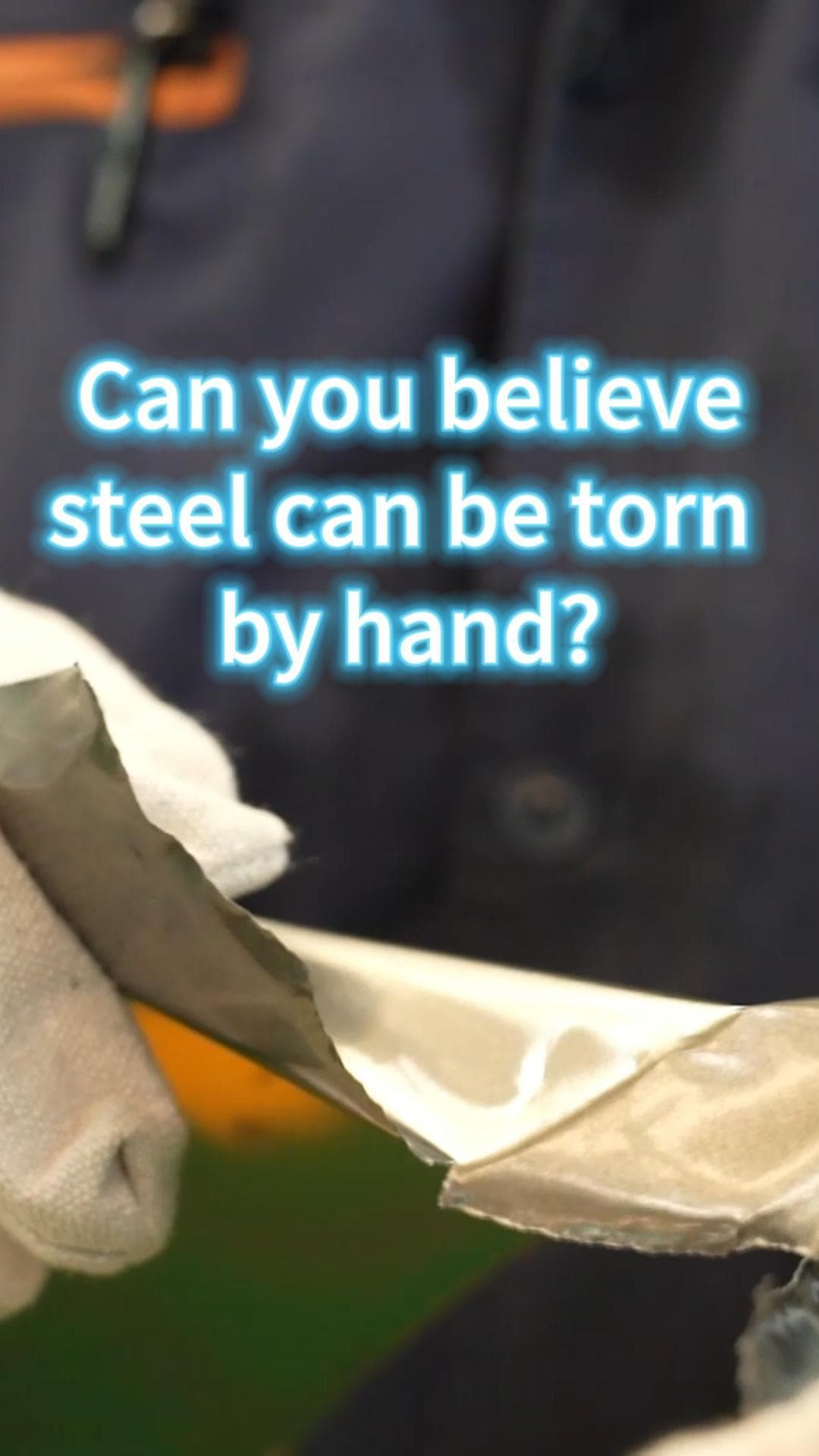 เหมือนกระดาษ! เหล็กบางเฉียบ 0.1 มม. ฉีกง่ายด้วยมือเปล่า