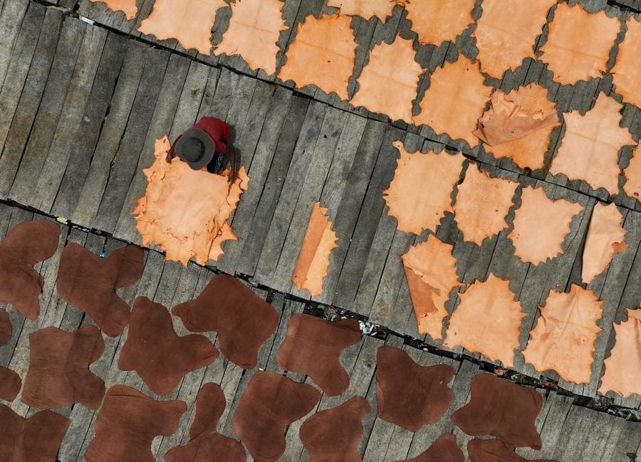 Asia Album : งานแปรรูป 'หนัง' ที่โรงงานฟอกหนังในบังกลาเทศ