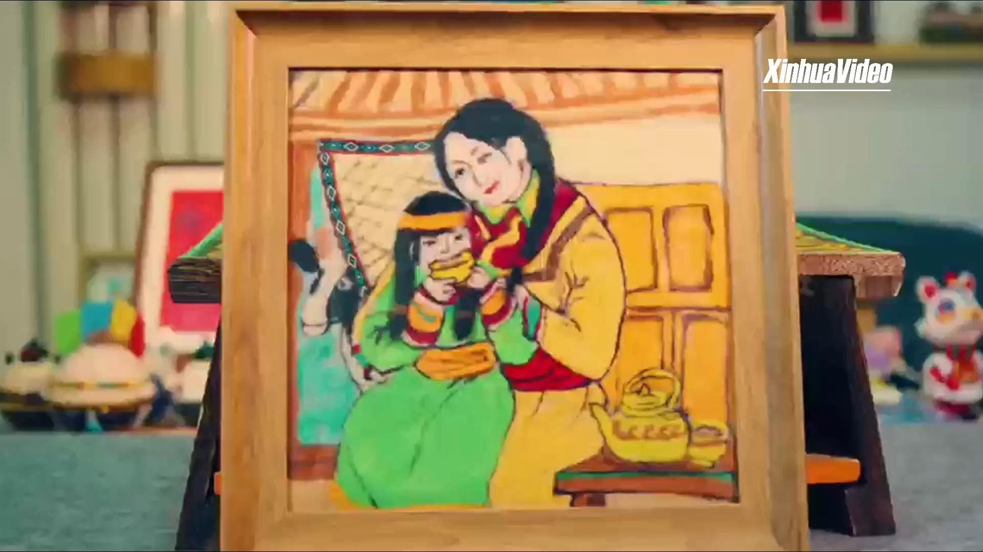 ผลงาน 'ปักจิ้มก้อนขนแกะ' หัตถกรรมชนเผ่าร่อนเร่โบราณ