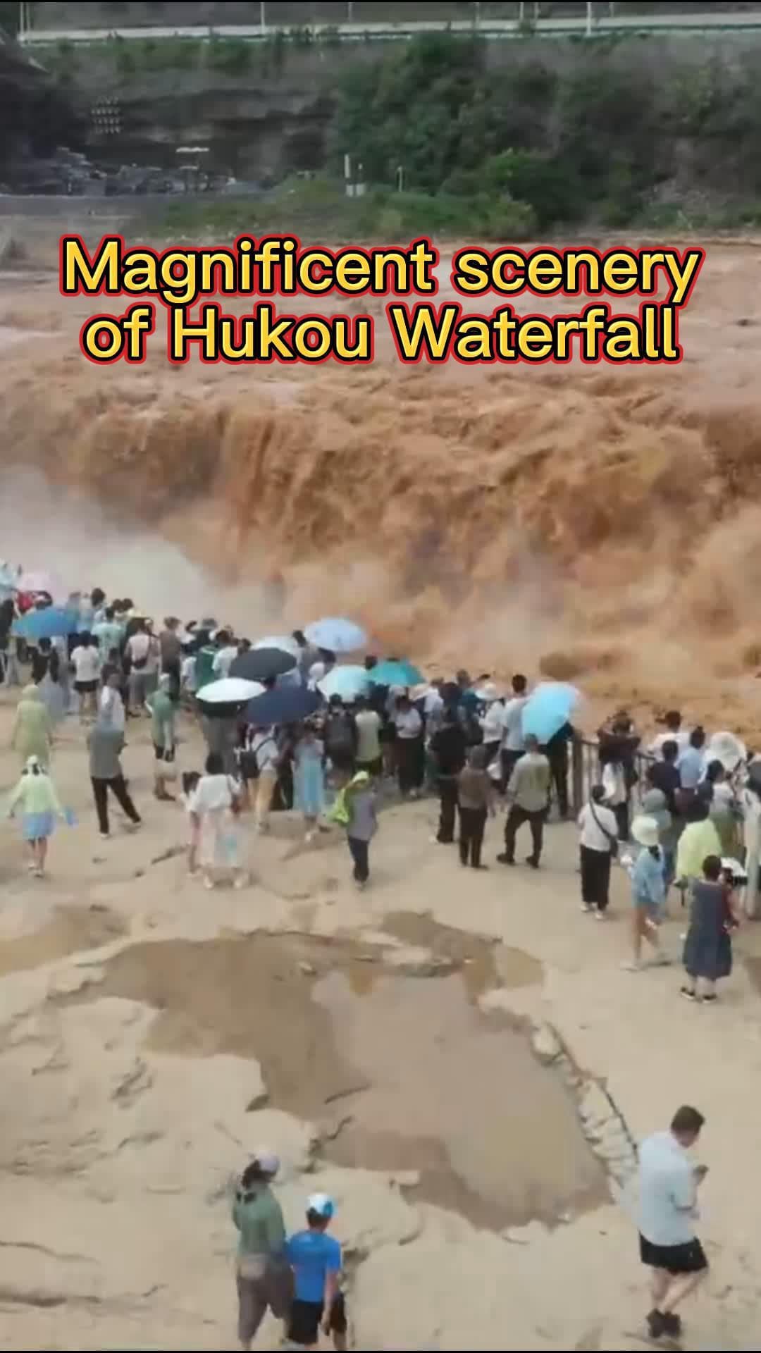 น้ำตกหูโข่ว' ไหลเชี่ยวทรงพลัง ดึงดูดนทท.แห่ชม