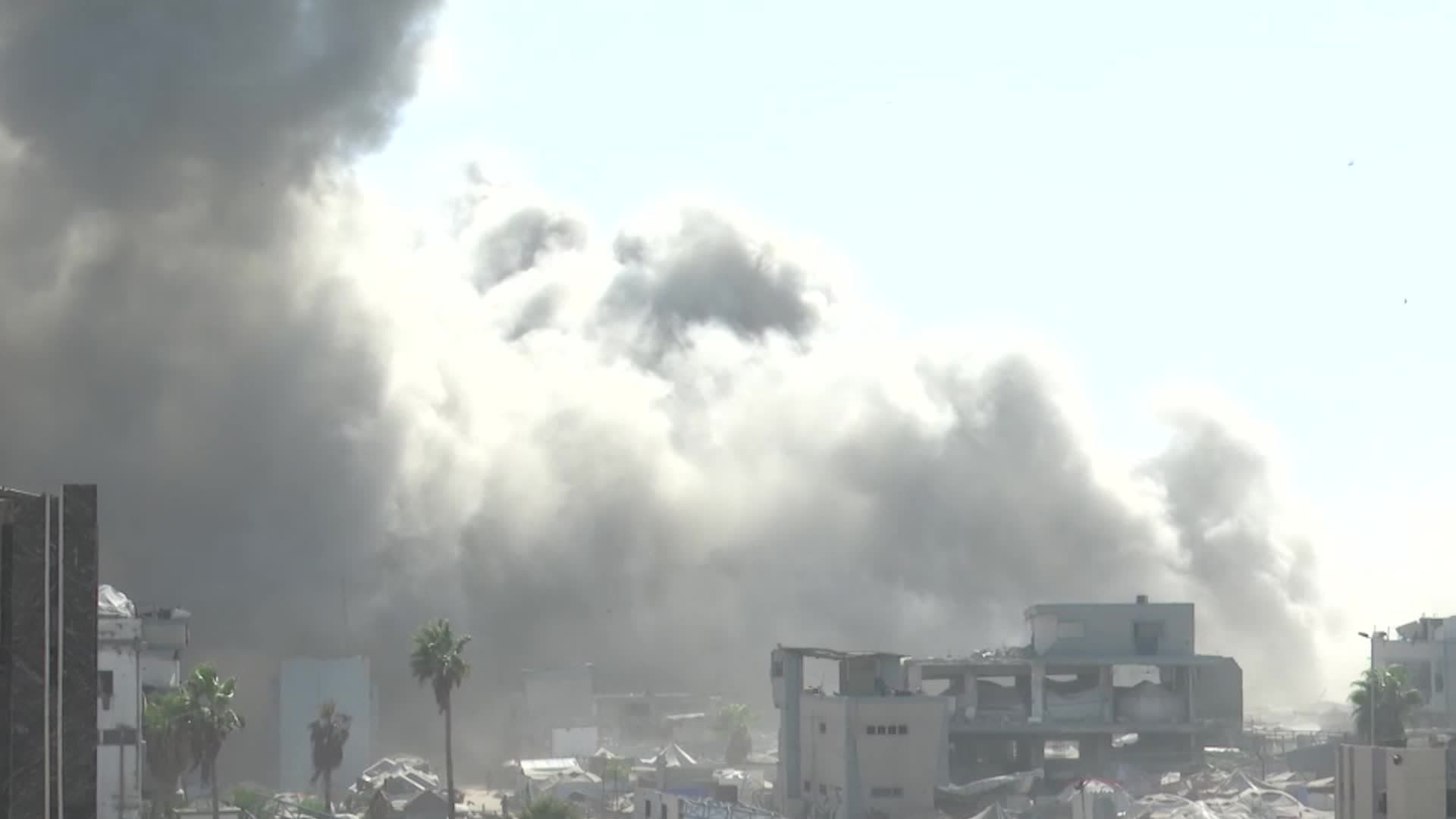 อิสราเอลยกระดับโจมตี ถล่มอาคารสูงในกาซาซิตี