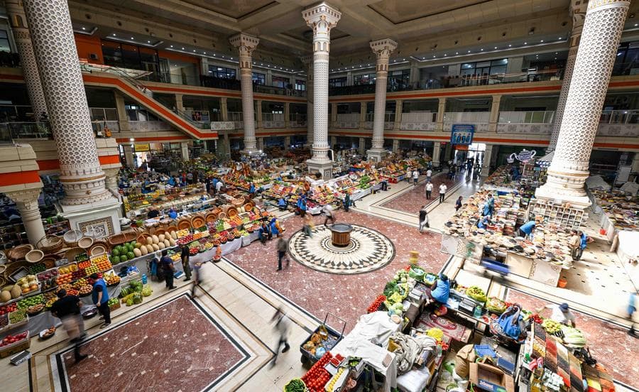 สำรวจ 'ตลาดเมห์กอน' แหล่งท่องเที่ยวดังในทาจิกิสถาน