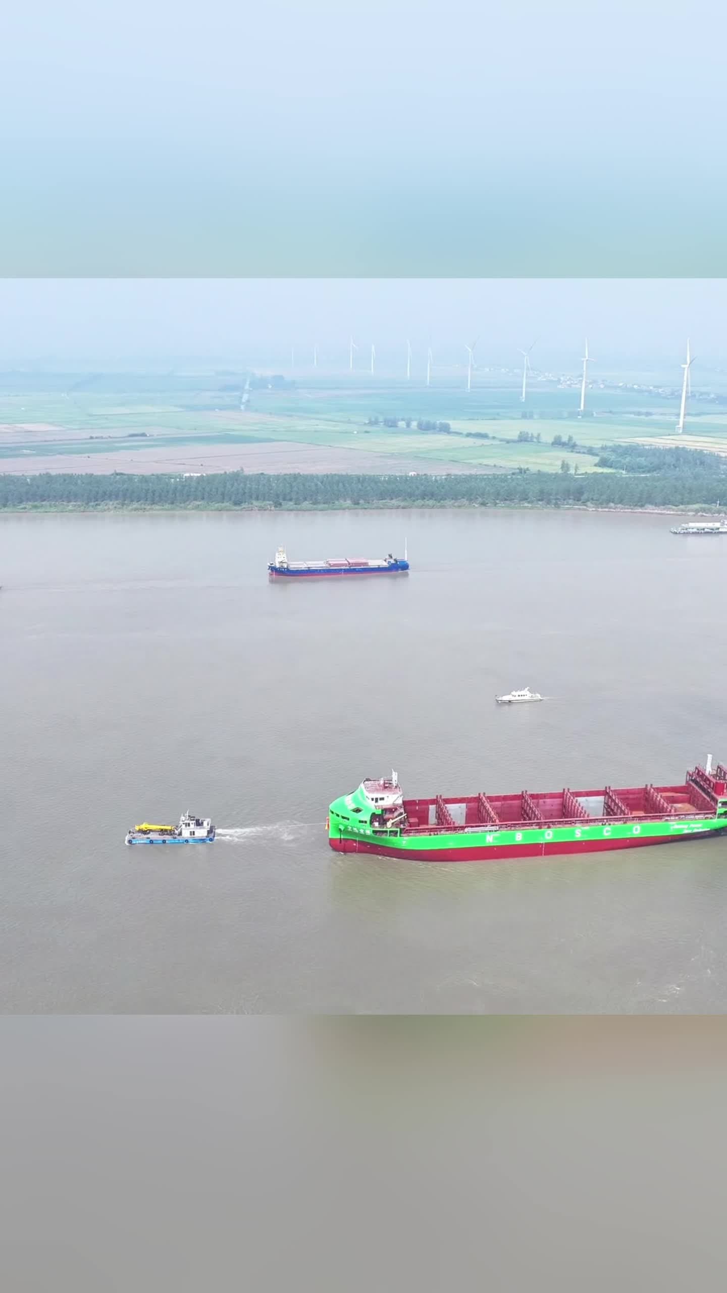 เรืออัจฉริยะไฟฟ้าล้วน' ขนาด 1 หมื่นตัน ออกสัญจรในเจียงซี