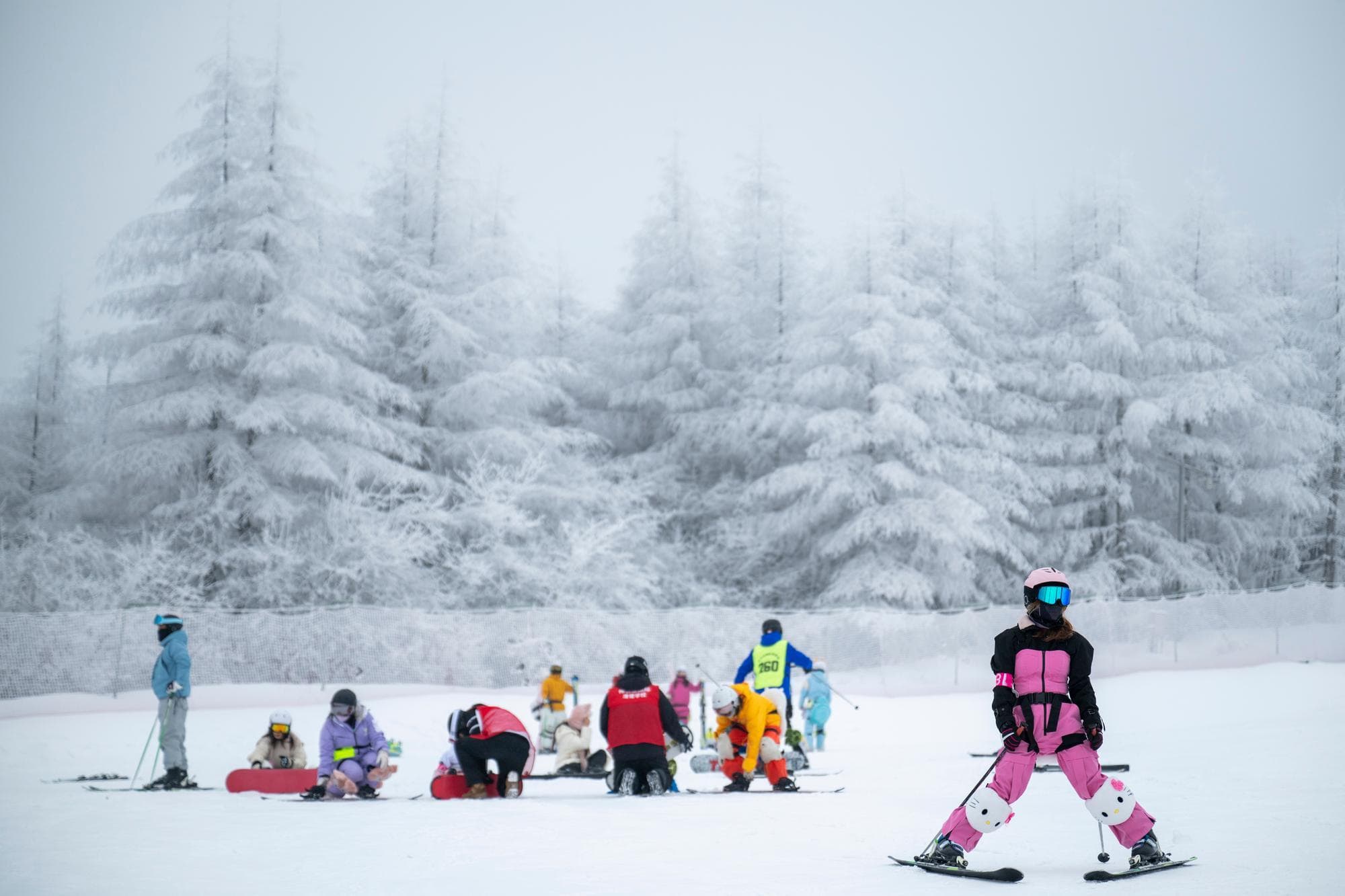 ท่องเที่ยวฤดูหนาวบูมในหูเป่ย นทท.ตบเท้าเล่นสกี-ดูเพนกวิน