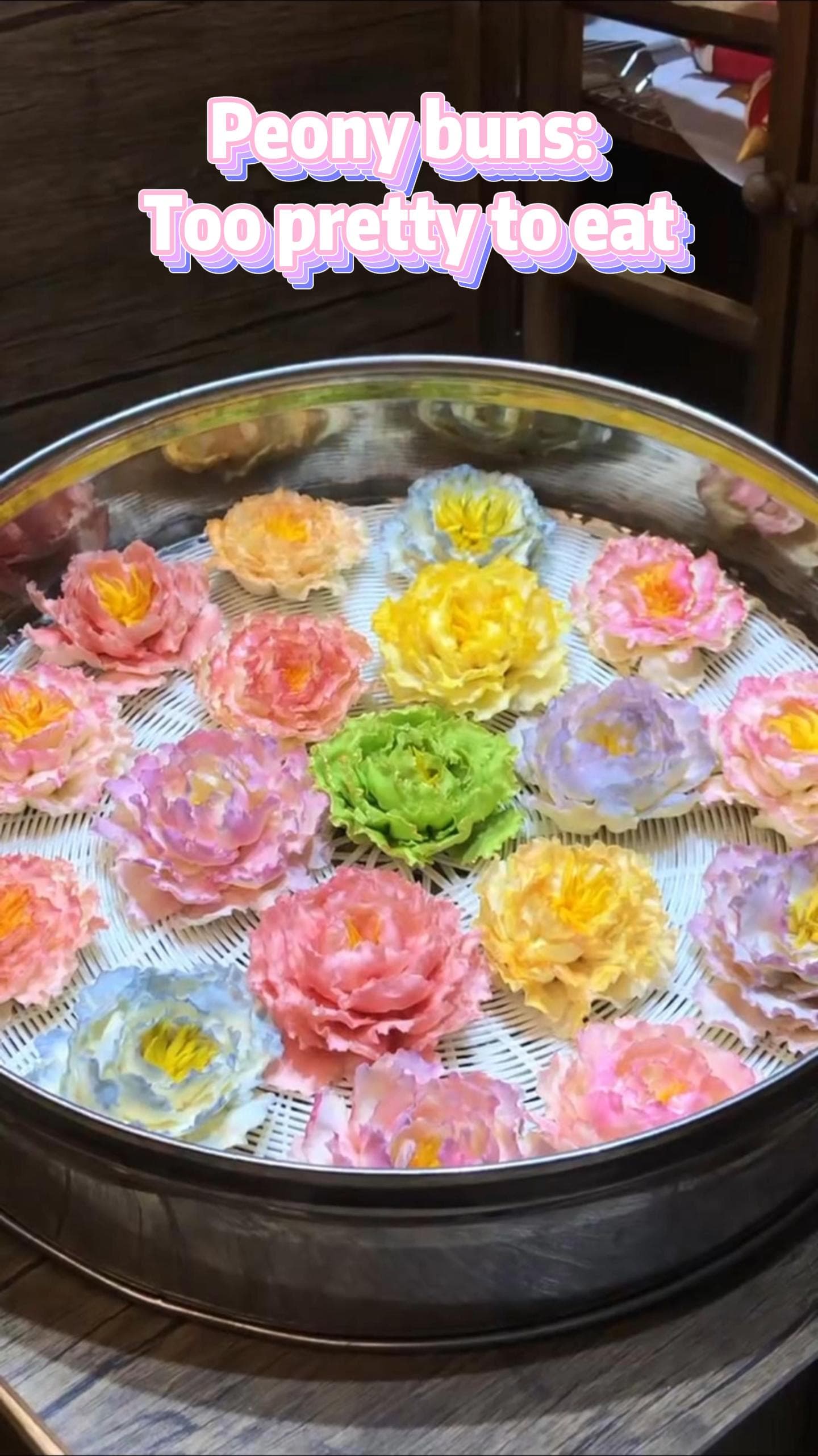 หมั่นโถวดอกโบตั๋น' ศิลปะบนจานอาหาร สวยจนไม่กล้าลิ้มลอง