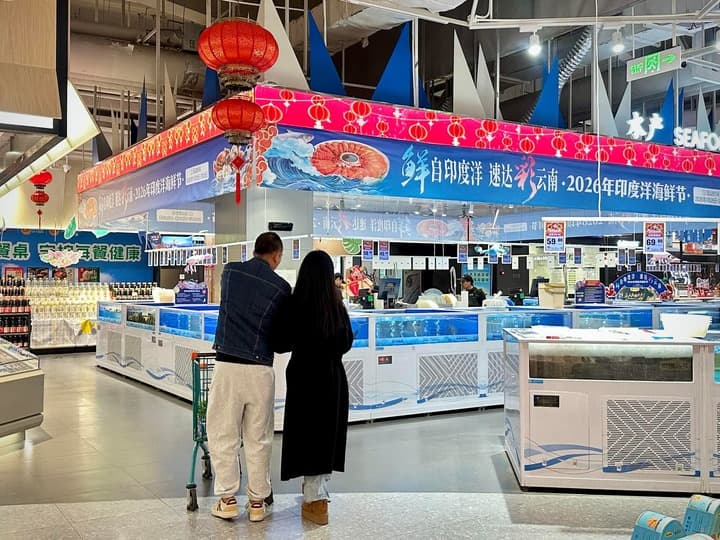 อาหารทะเลนำเข้าจากหลายชาติ หวังขึ้นแท่น ‘เมนูประจำ’ ช่วงเทศกาลในจีน